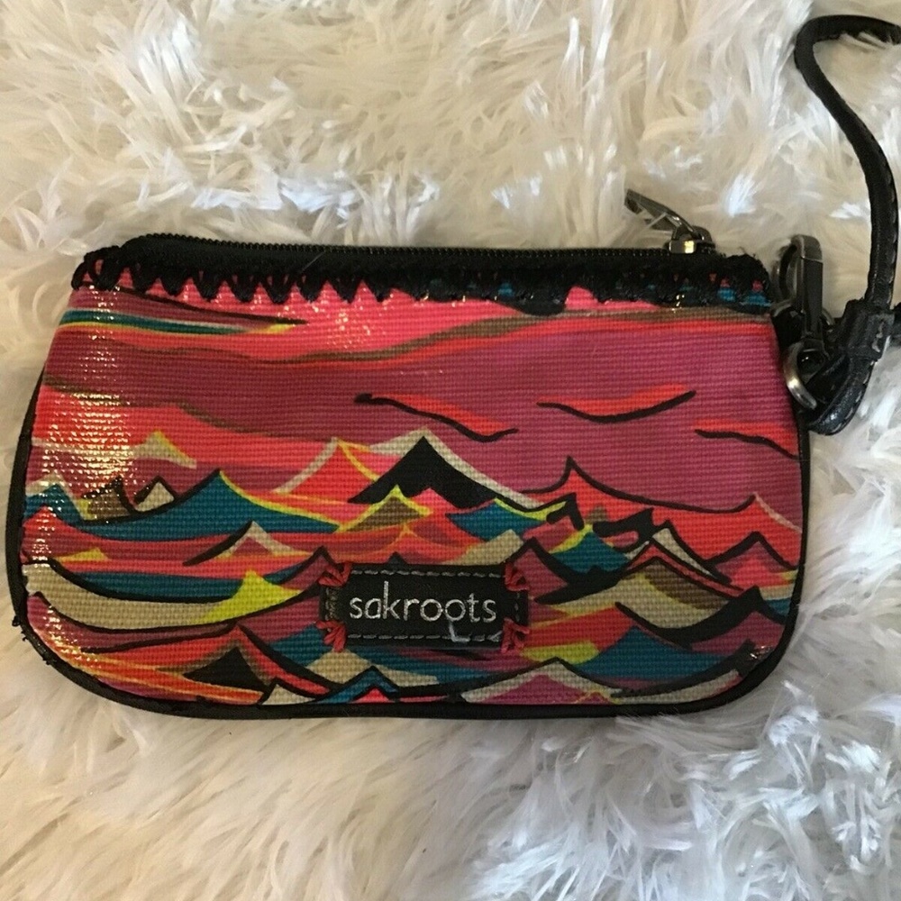 Sakroots Wristlet Pocket Purse Wallet
